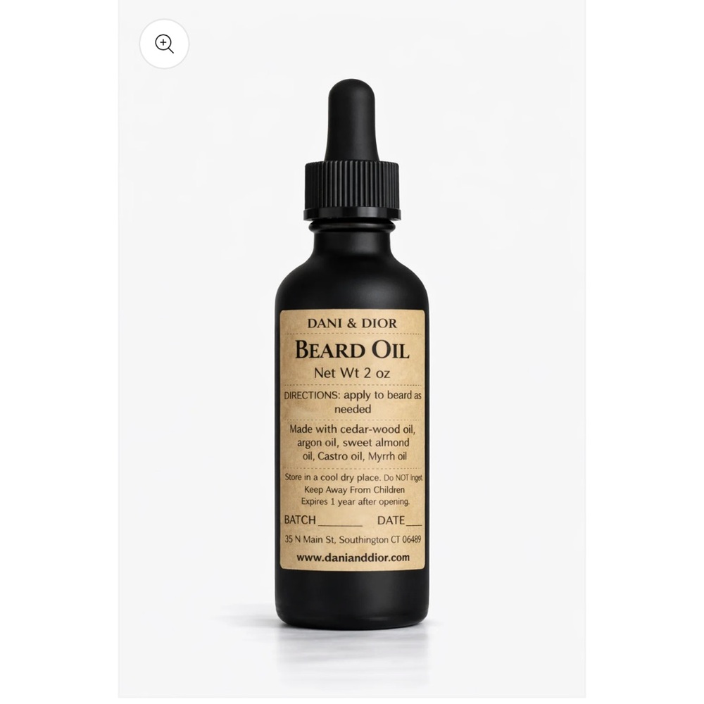 Men’s Natural Beard Oil- Cedarwood - Quantity 1 2oz